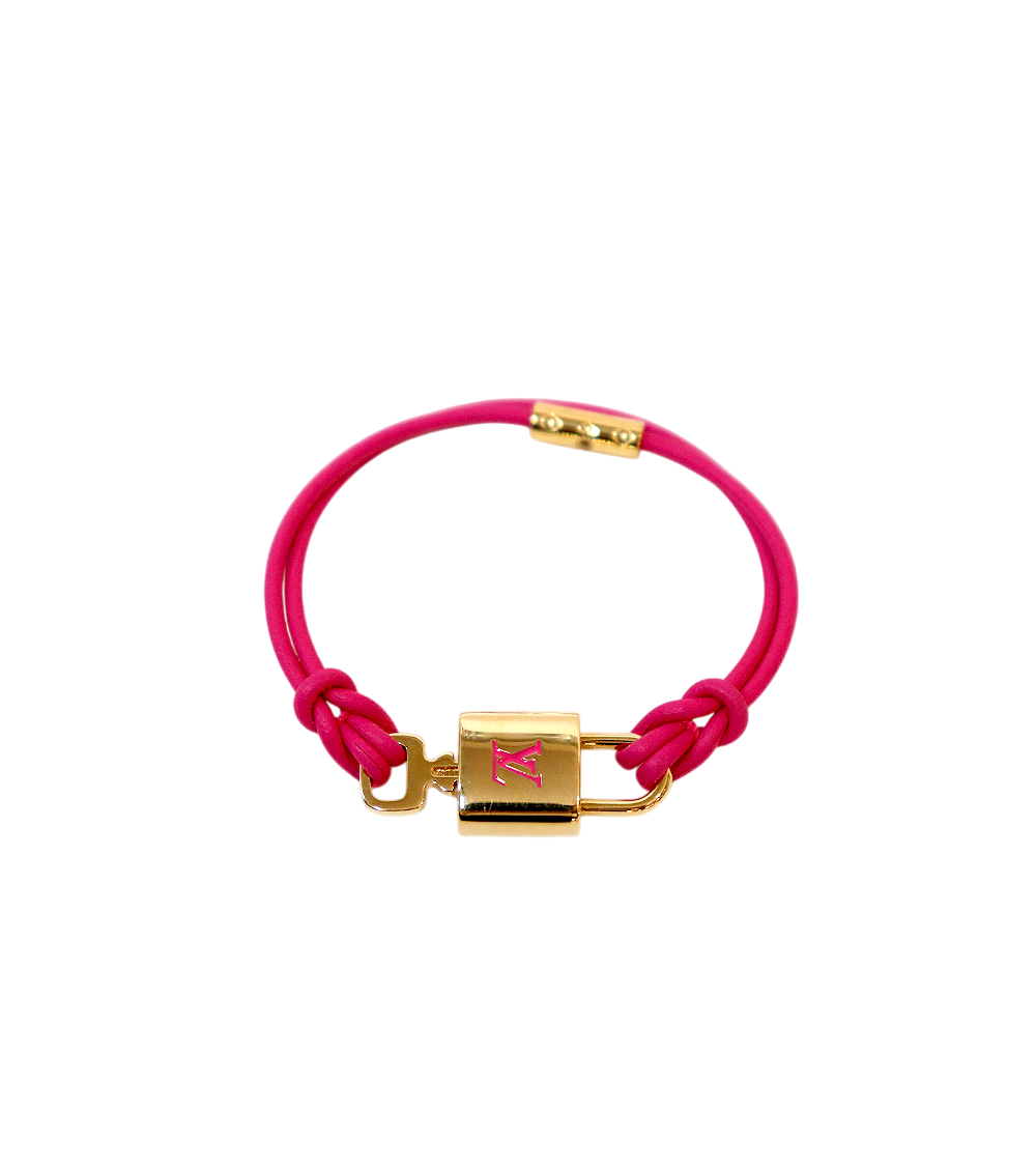 Louis Vuitton Pink LV Padlock Bracelet