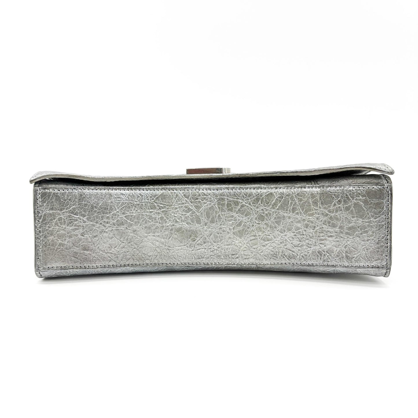Balenciaga Small Crush Slingback with Charm Silver