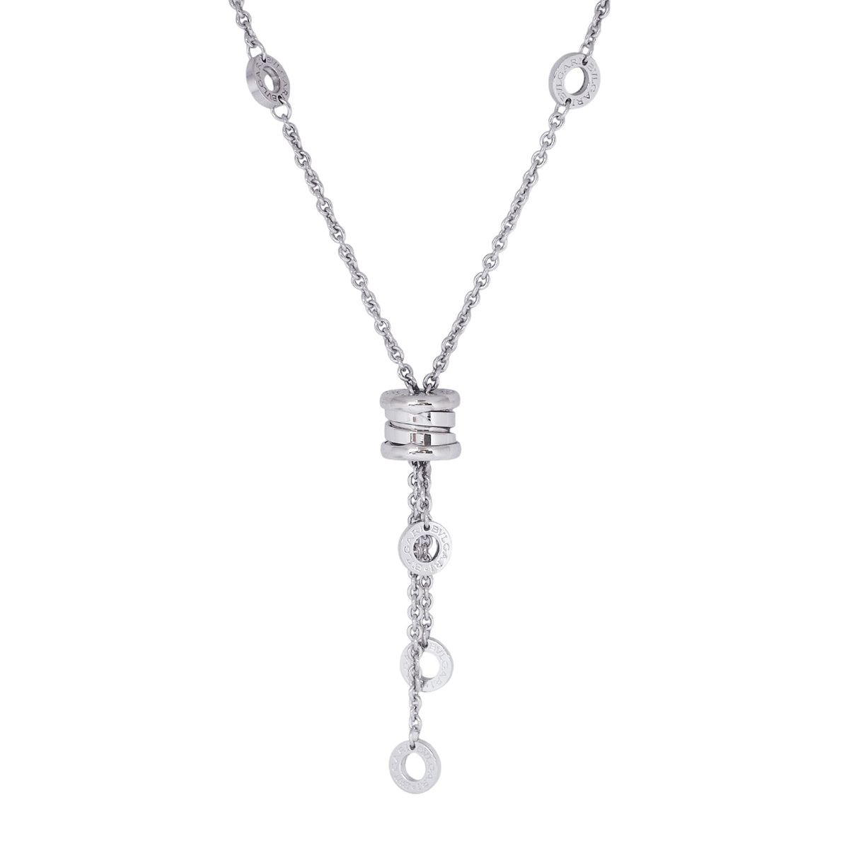 Bulgari 341469 White Gold B.Zero1 Element Necklace
