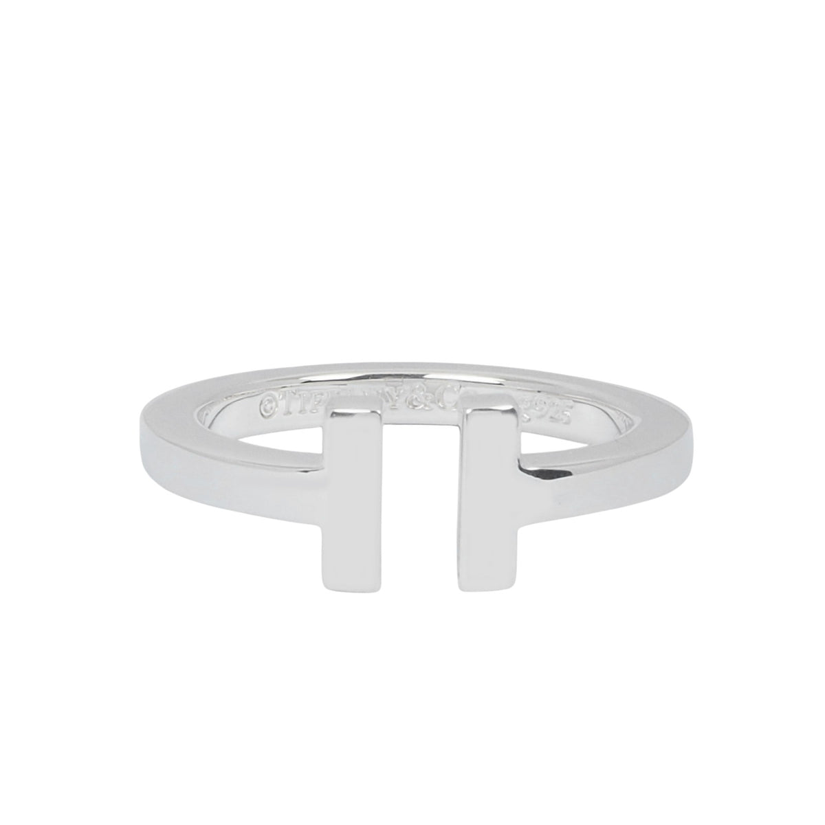 Tiffany silver T square ring