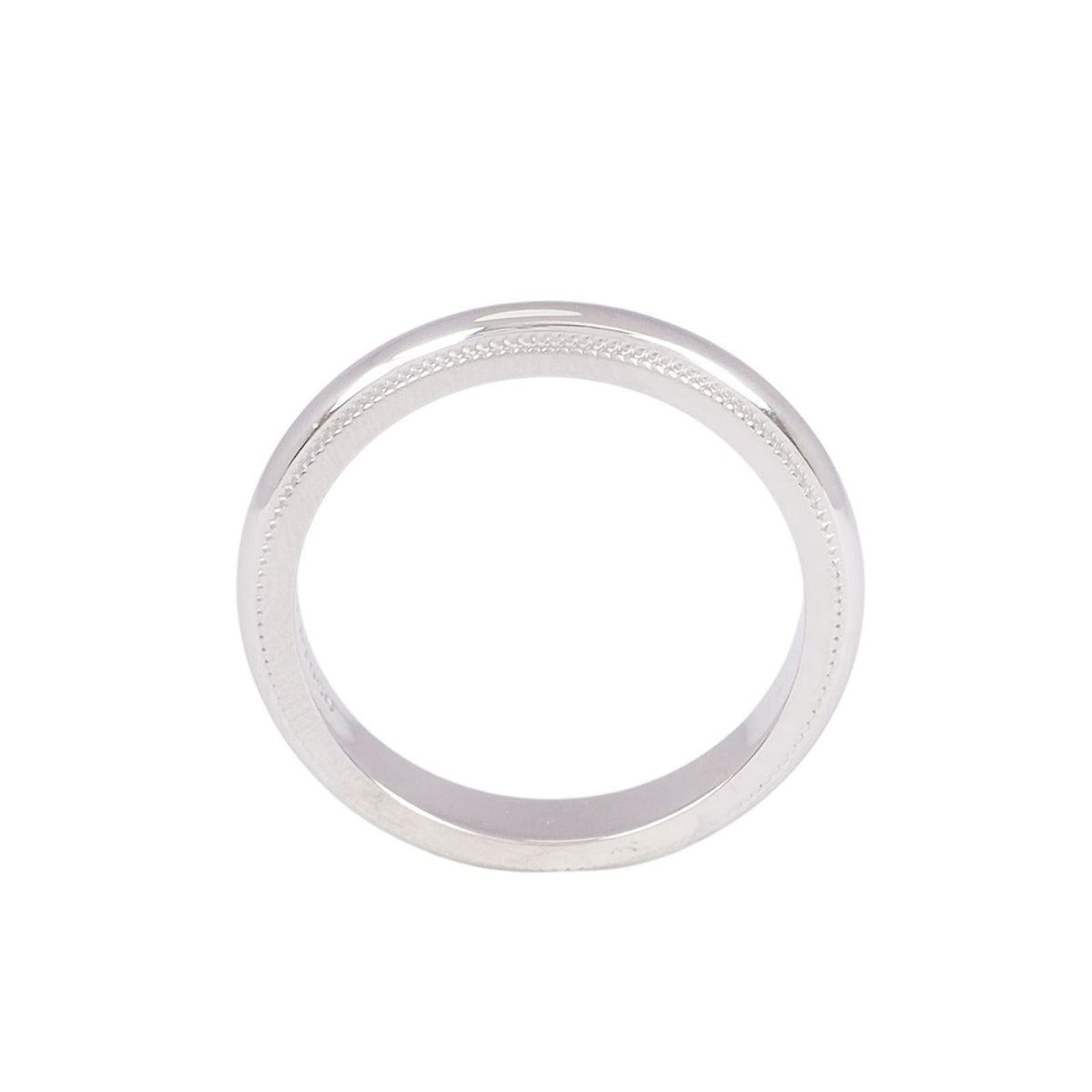 Tiffany Platinum Milgrain Ring