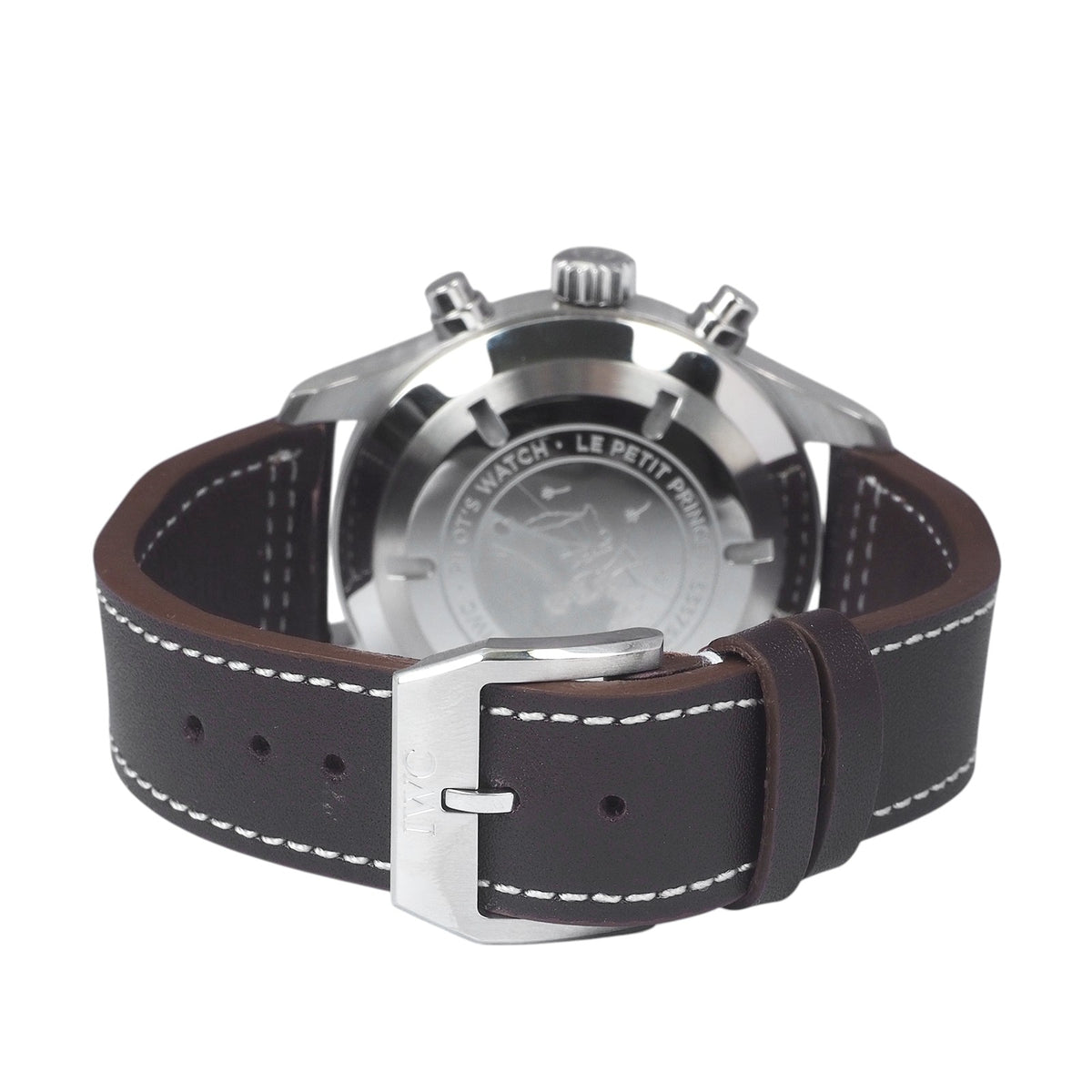 IWC IW377706 Pilot Little Prince Chronograph Automatic Leather Band Watch