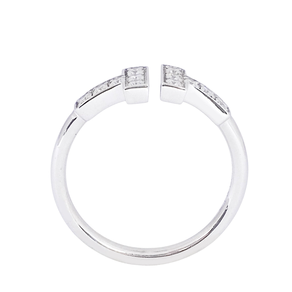 Tiffany White Gold T-Wire Diamond Ring