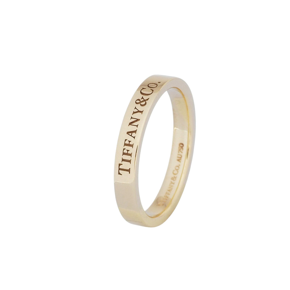 Tiffany Yellow Gold T&CO 3mm Band Ring