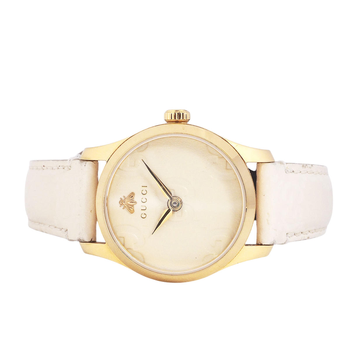 Gucci 126.5 Timeless Quartz Leather Band Watch