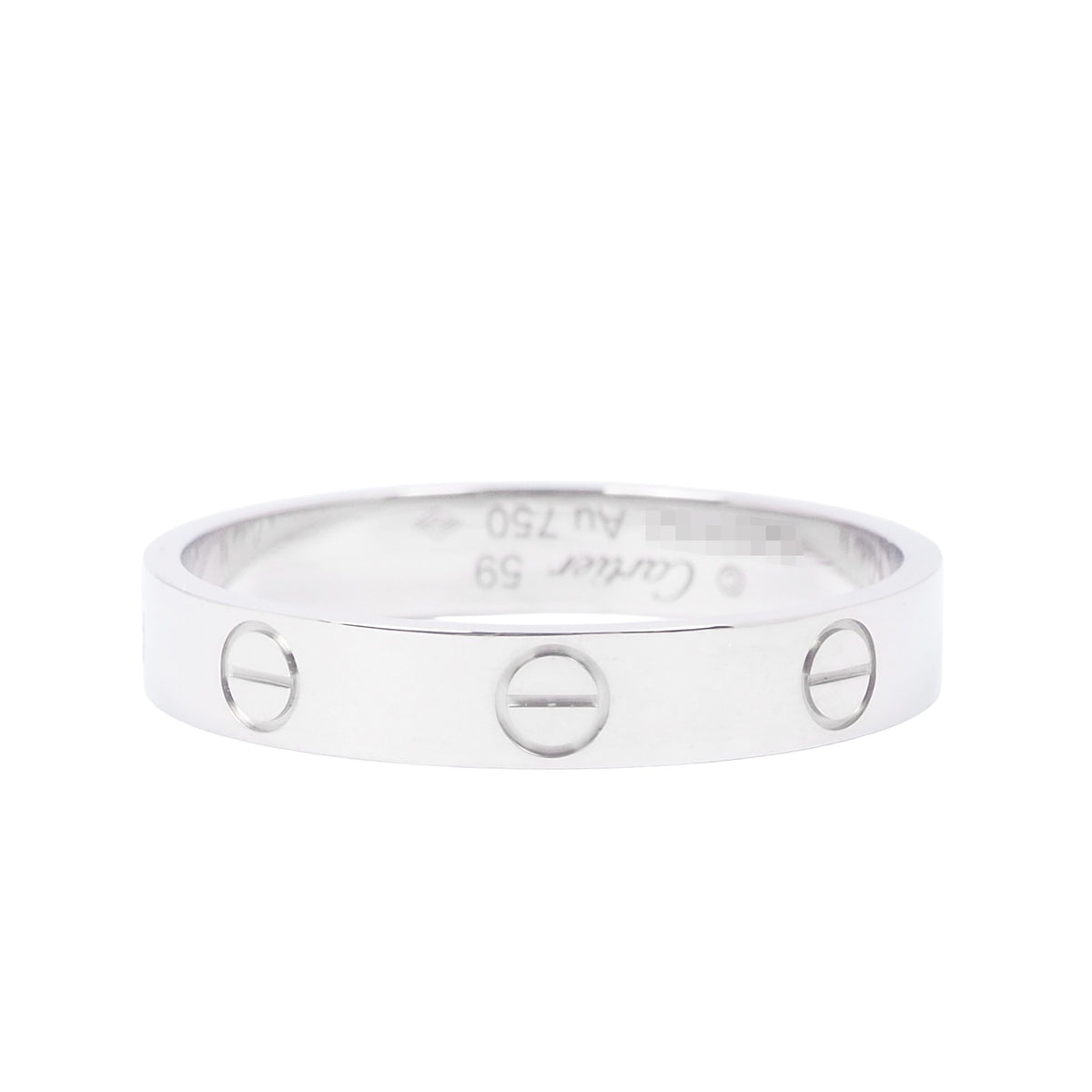 Cartier B4085100 White Gold Small Love Ring