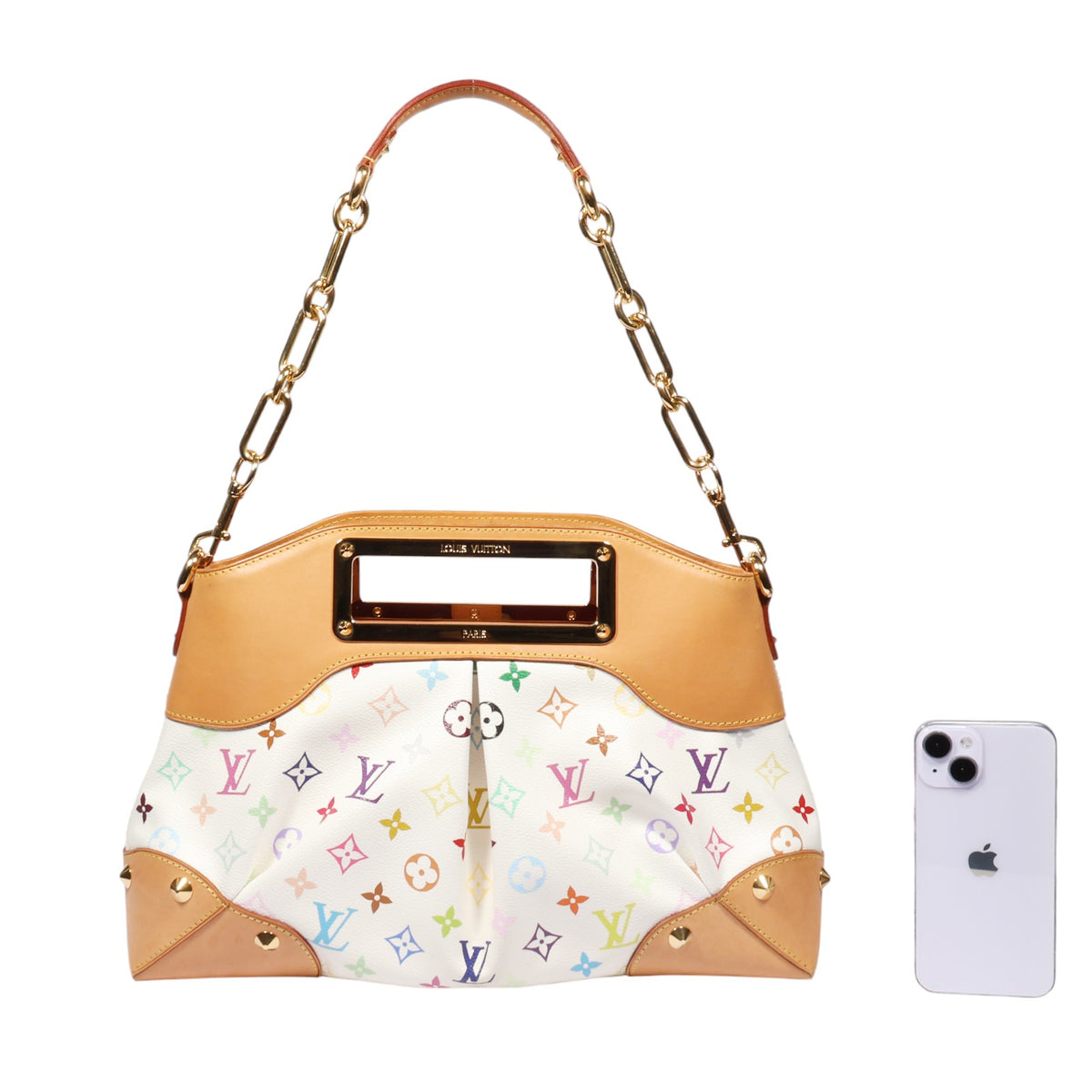 Louis Vuitton M40256 Multi White Judy MM Shoulder Bag