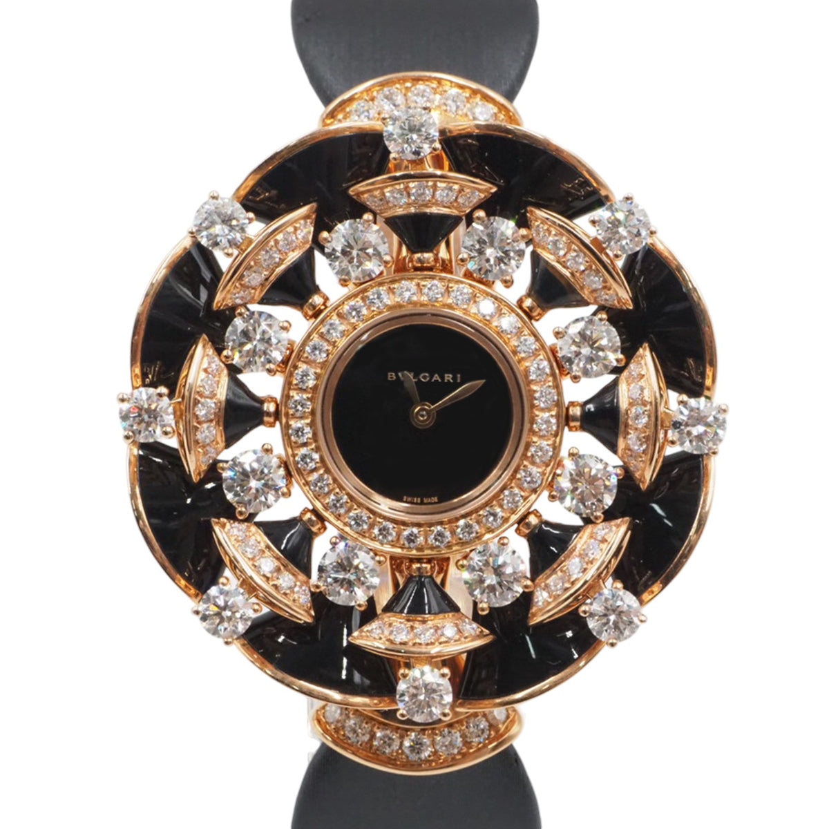 Bulgari 102216 Rose Gold Diamond Divas' Dream Quartz Watch
