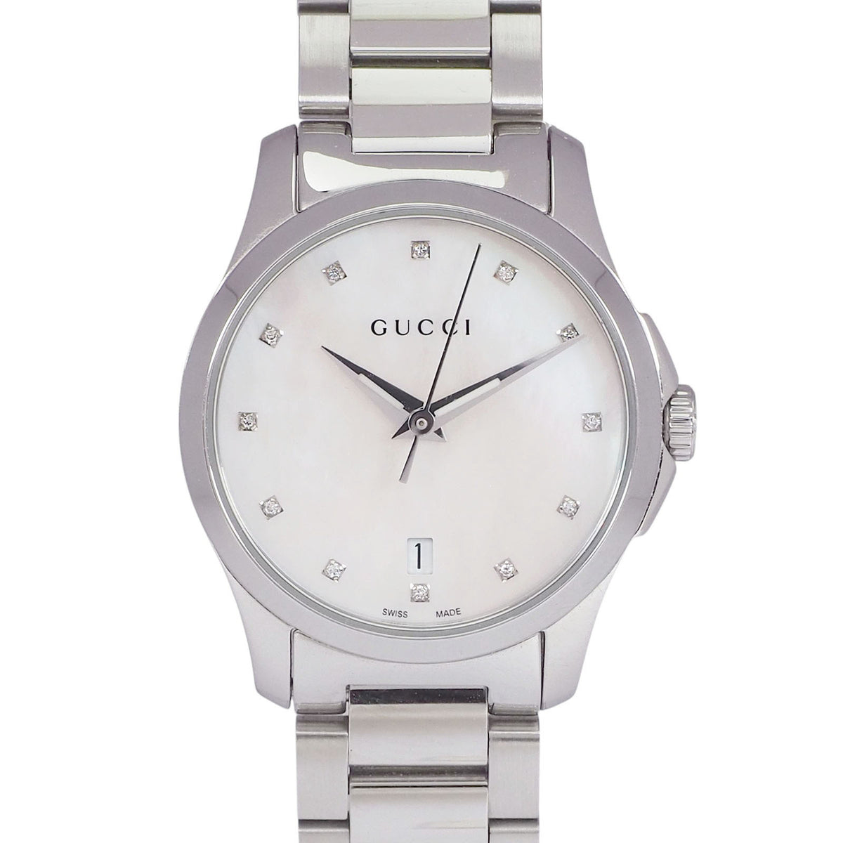 Gucci YA126542 Timeless Diamond Quartz Watch