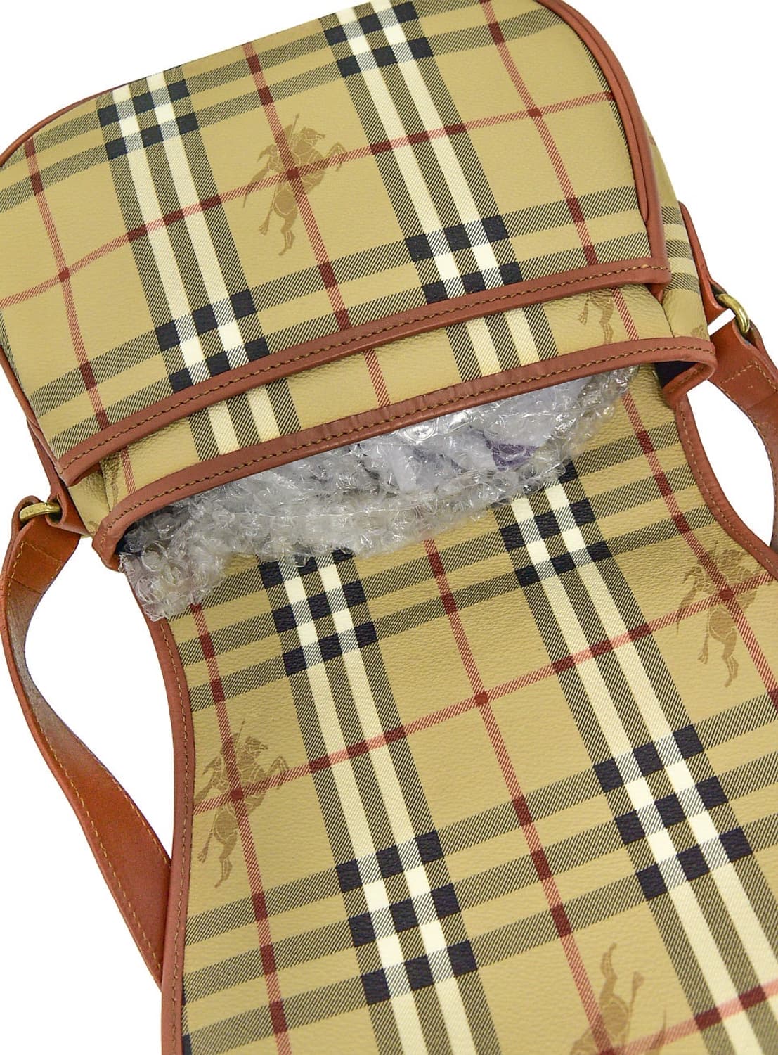 Burberry Nova Check Round Crossbody Bag