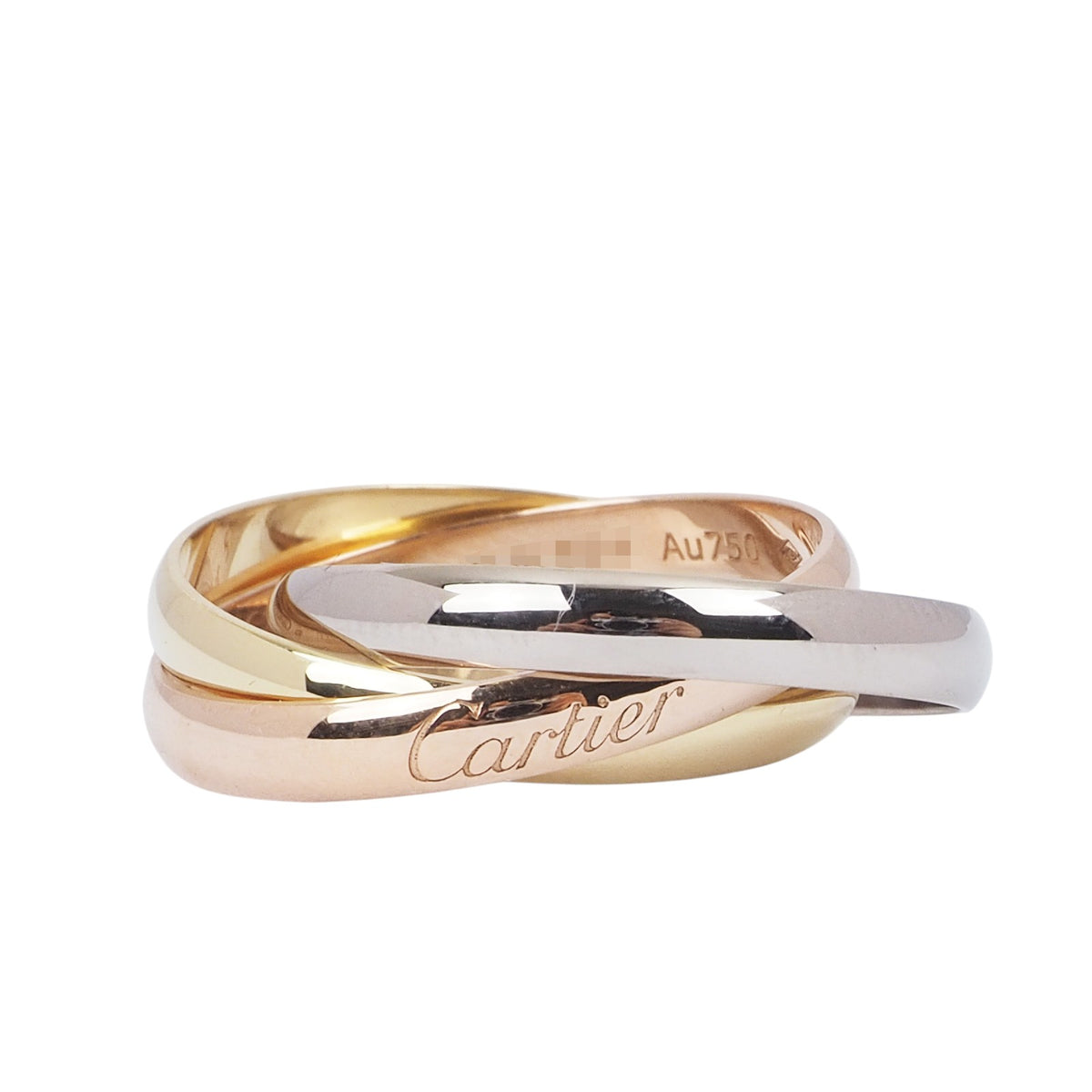 Cartier B4086152 Tricolor Gold Trinity Small Ring