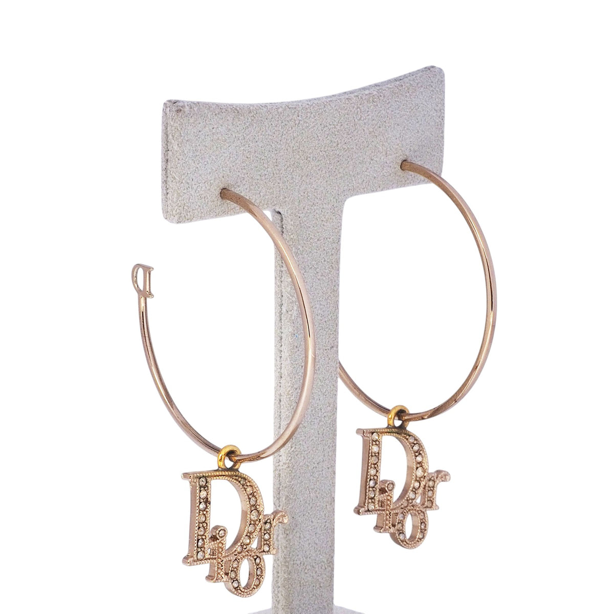 Dior Initial Hoop Earrings