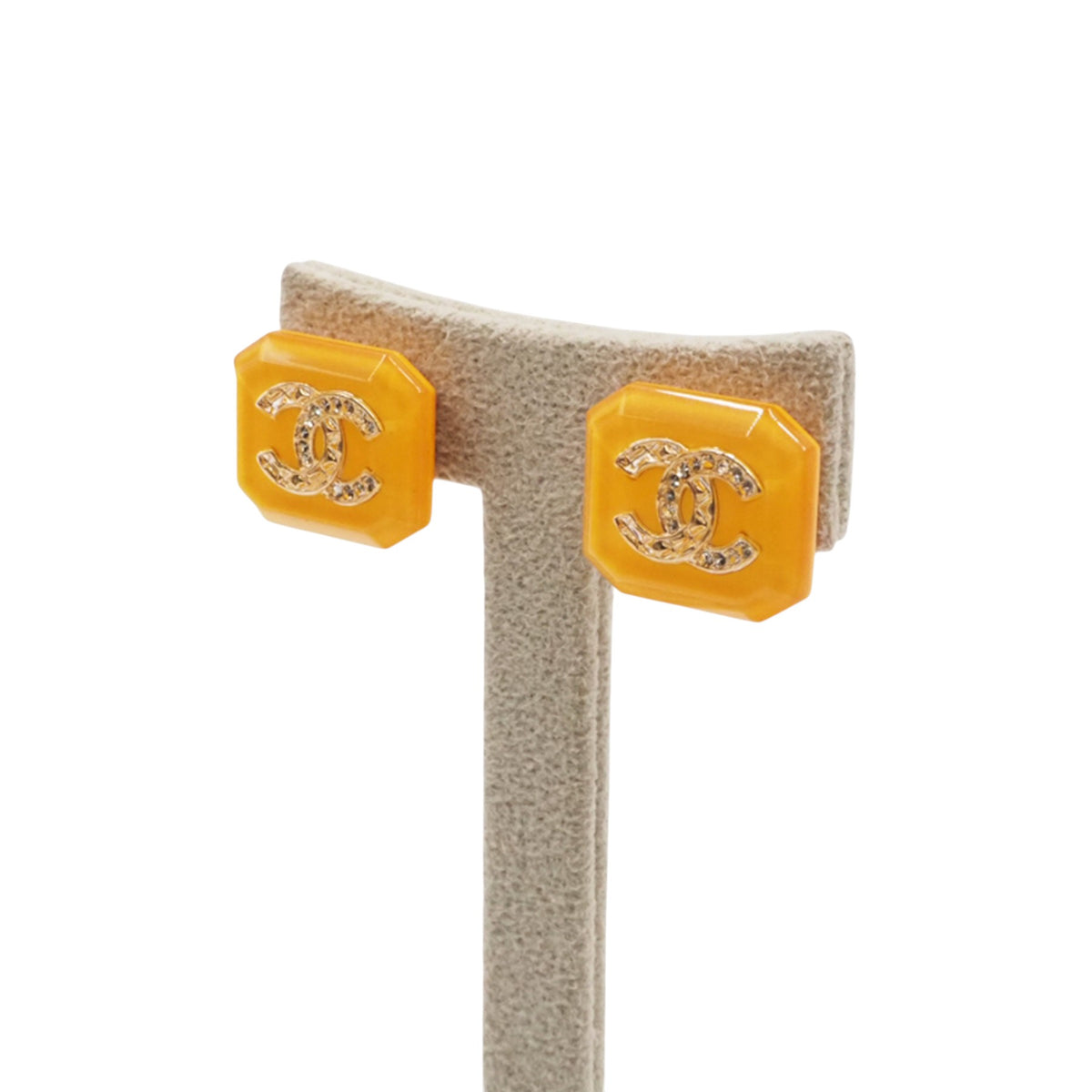 Chanel ABB356 Logo Earrings