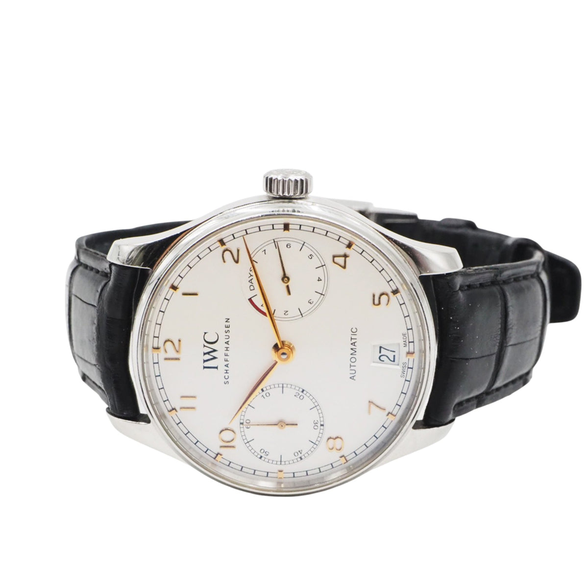 IWC IW500704 Portugieser Automatic Leather Band Watch