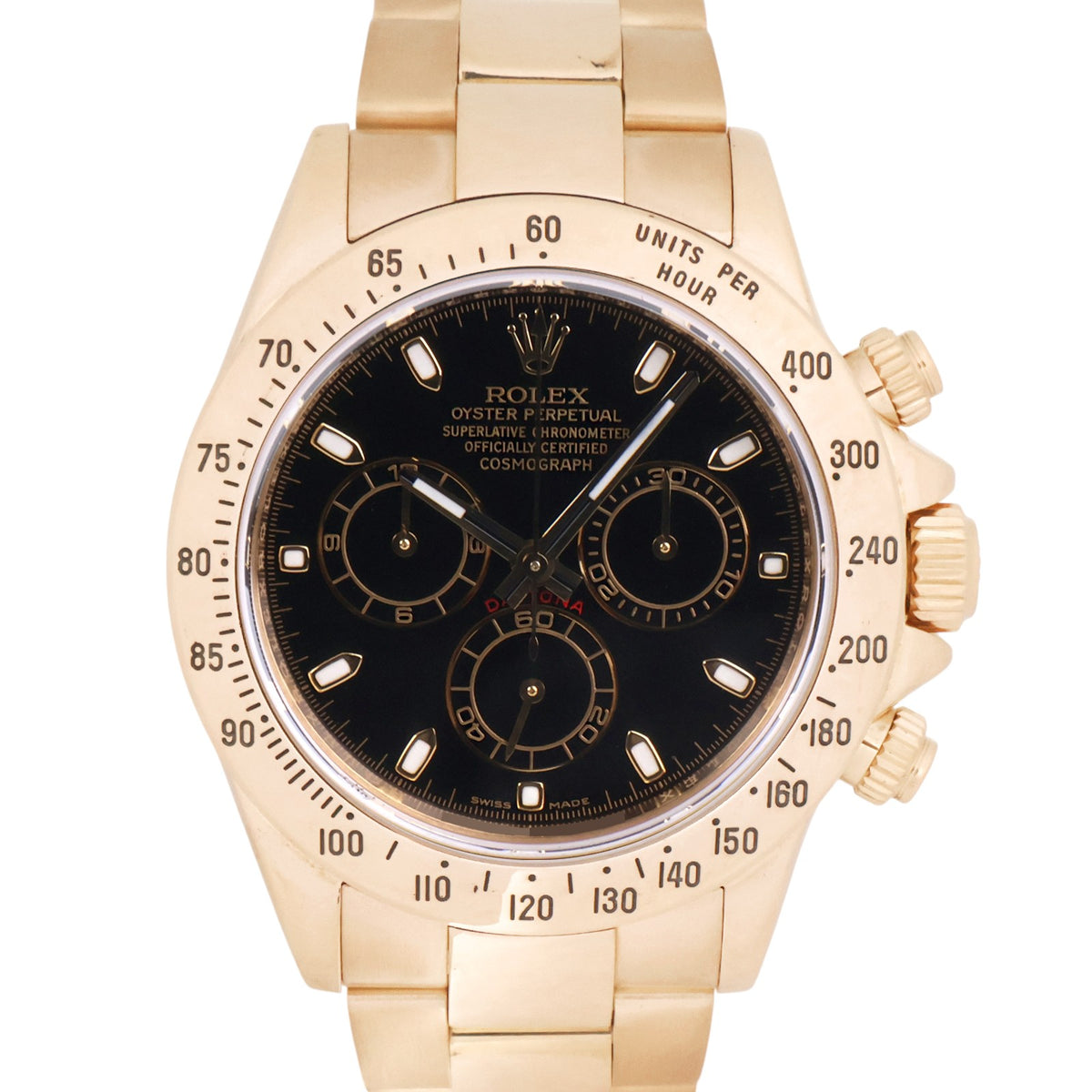 Rolex 116528 Daytona Chronograph Automatic Gold Watch