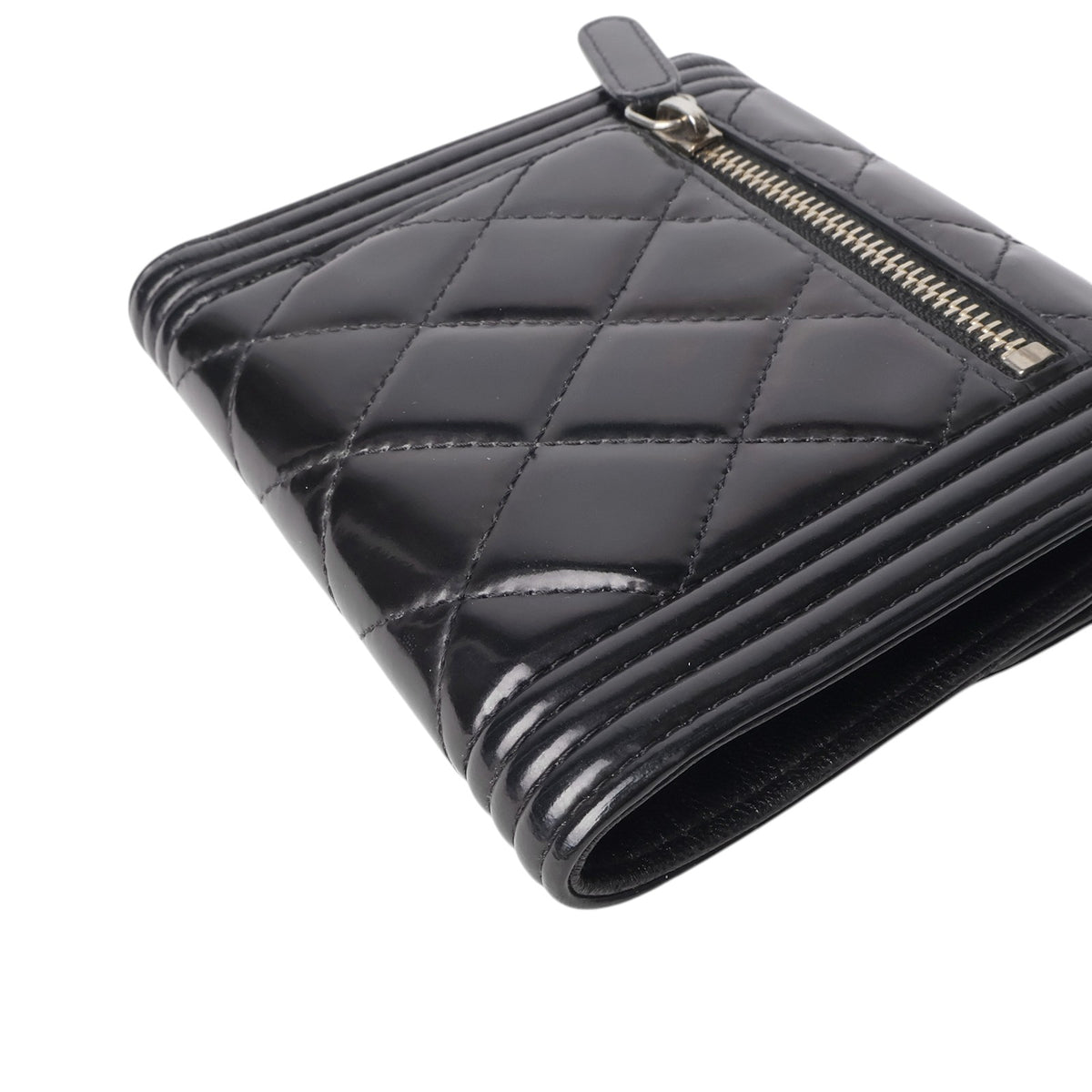 Chanel A80734 Patent Boy Wallet