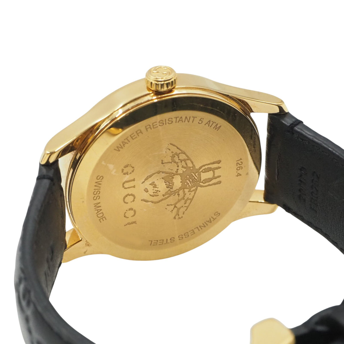 Gucci YA1264034 Timeless Quartz Leather Band Watch