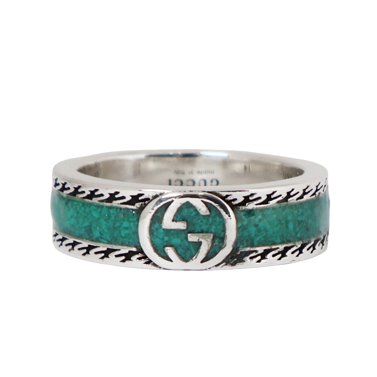 Gucci silver interlocking ring