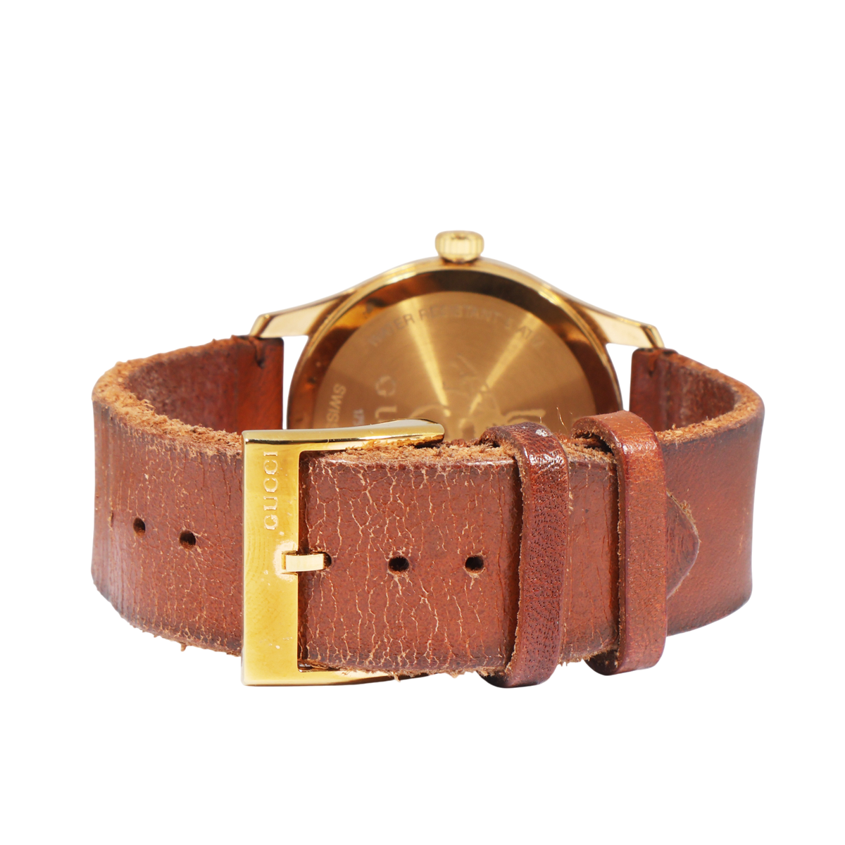Gucci 126.4 Quartz Leather Band Watch