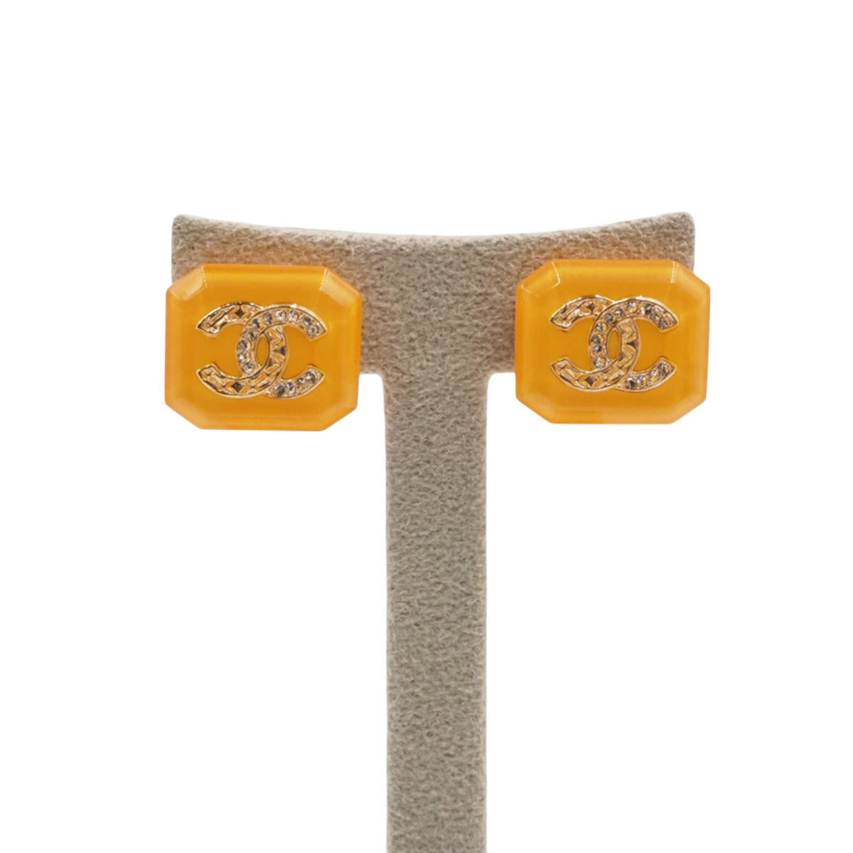 Chanel ABB356 Logo Earrings