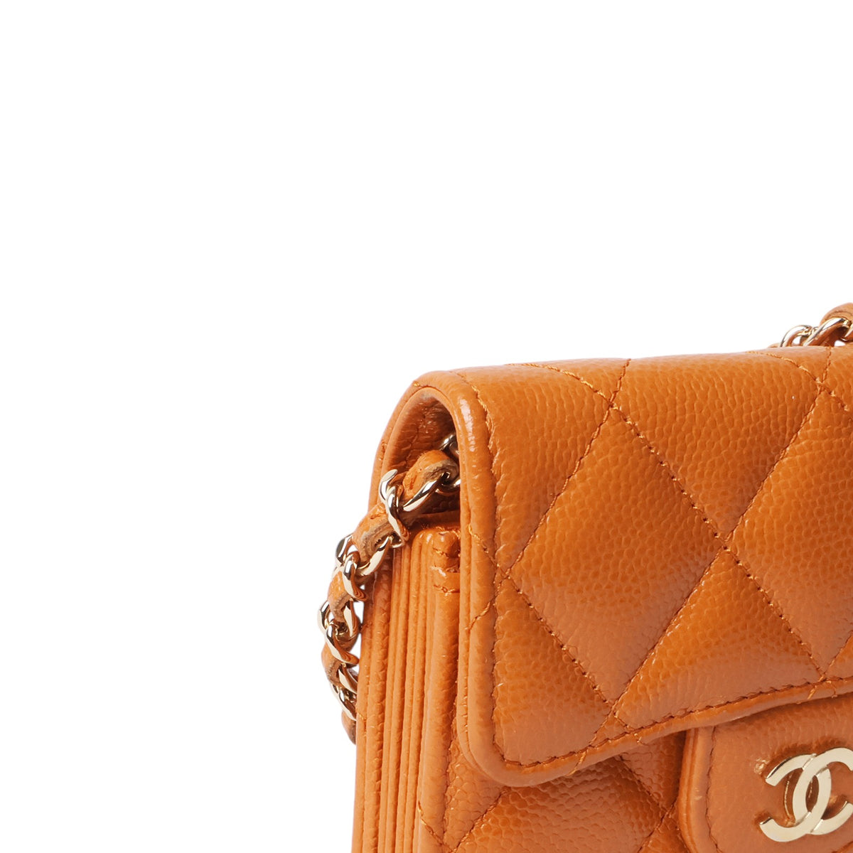 Chanel AP1730 Caviar Accordion Crossbody Wallet