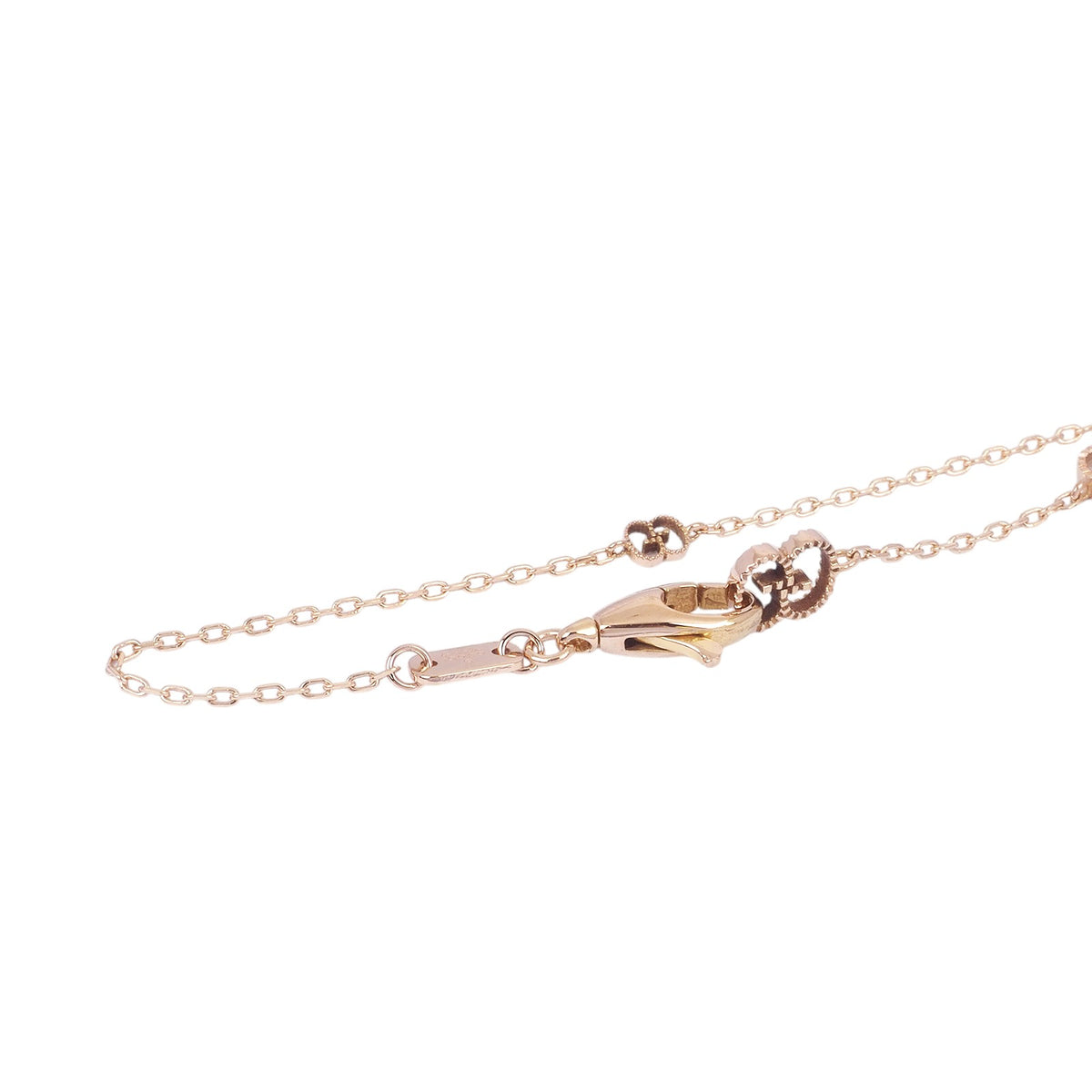Gucci 729373 Rose Gold Icon Heart Necklace