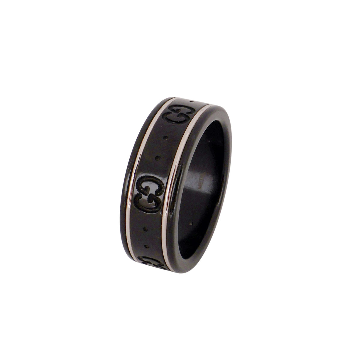 Gucci 225985 White Gold Icon Thin Ring