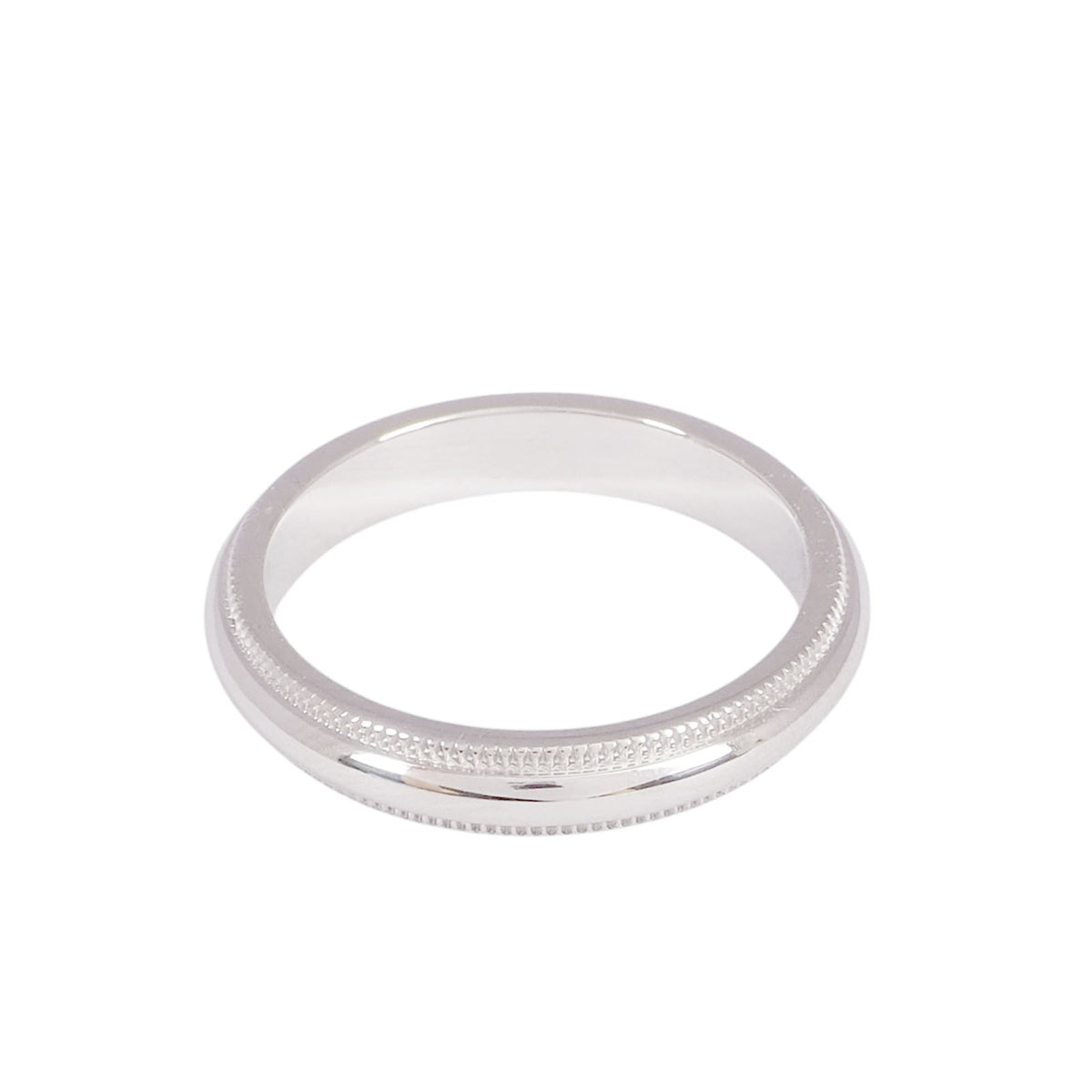 Tiffany Platinum Milgrain Ring