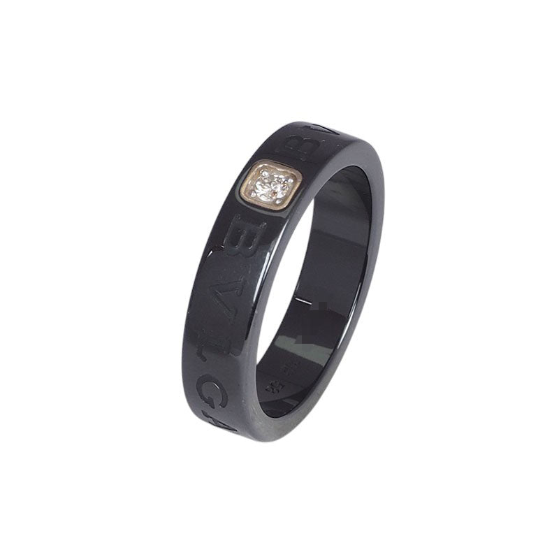 Bulgari 857211 Ceramic Diamond BB Ring
