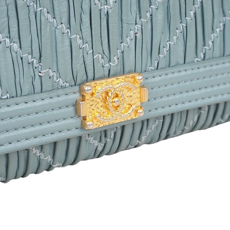Chanel Boy Shirred Long Wallet