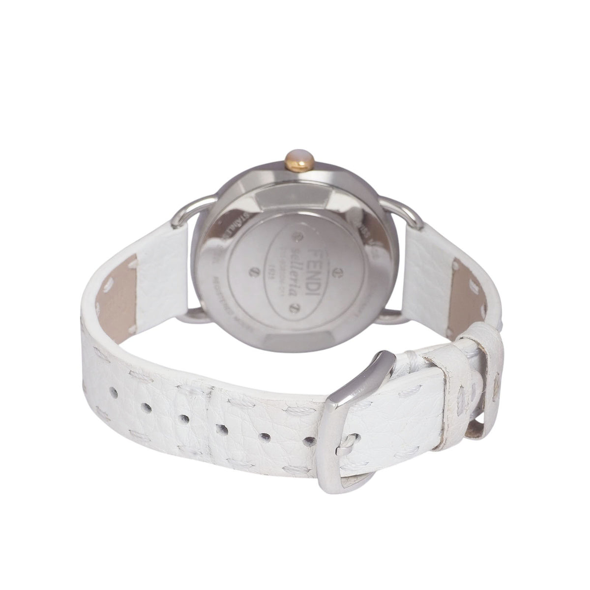 Fendi Selleria Quartz Leather Band Watch