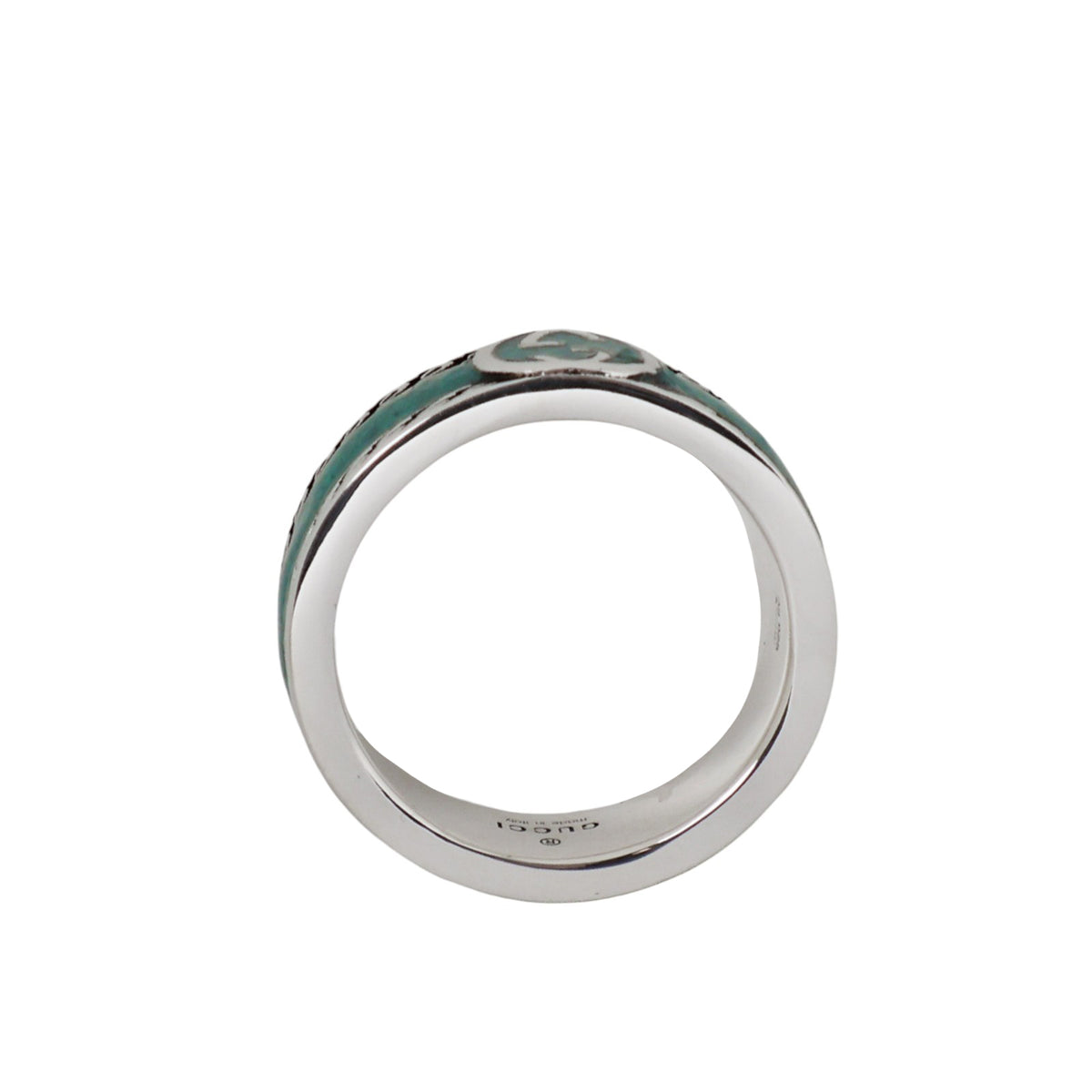 Gucci silver interlocking ring