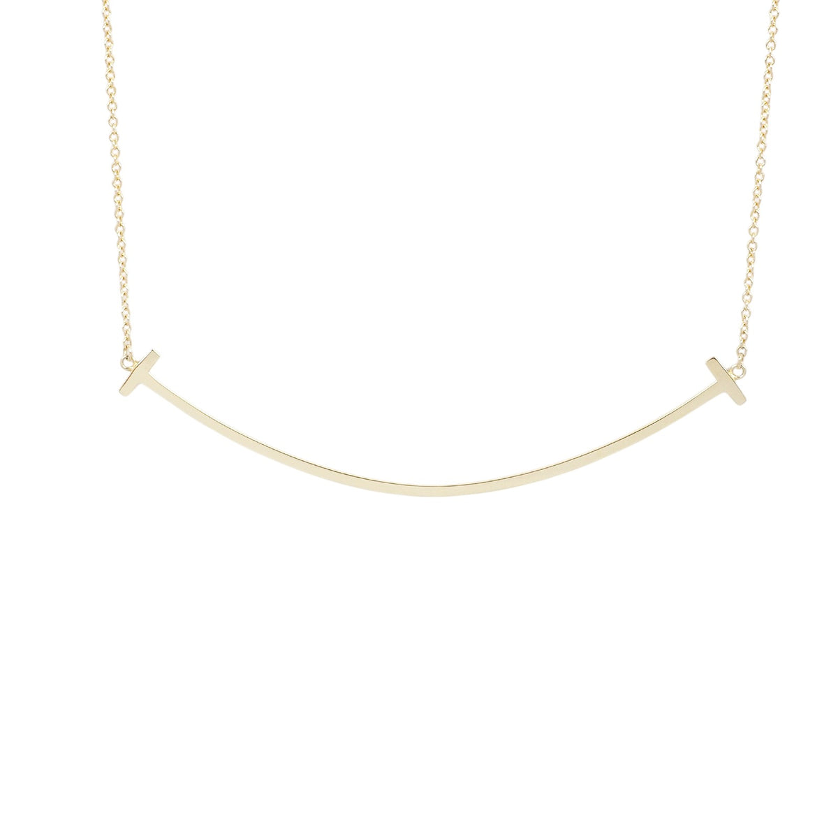 Tiffany Yellow Gold Smile Large Necklace