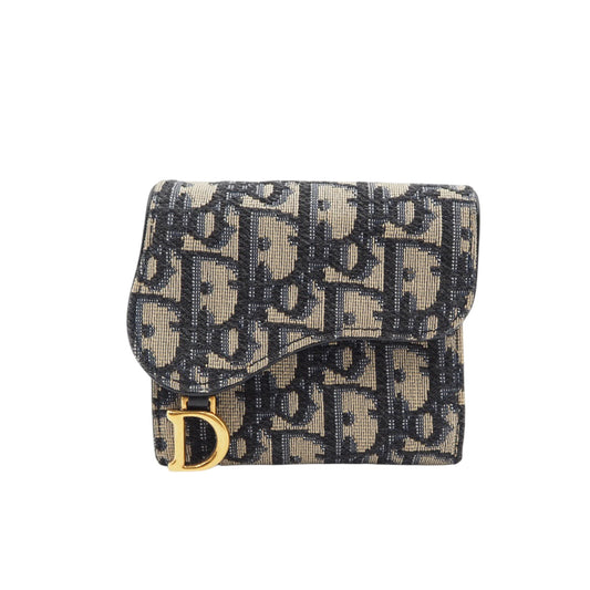 Dior S5652CTZQ Oblique Saddle Wallet
