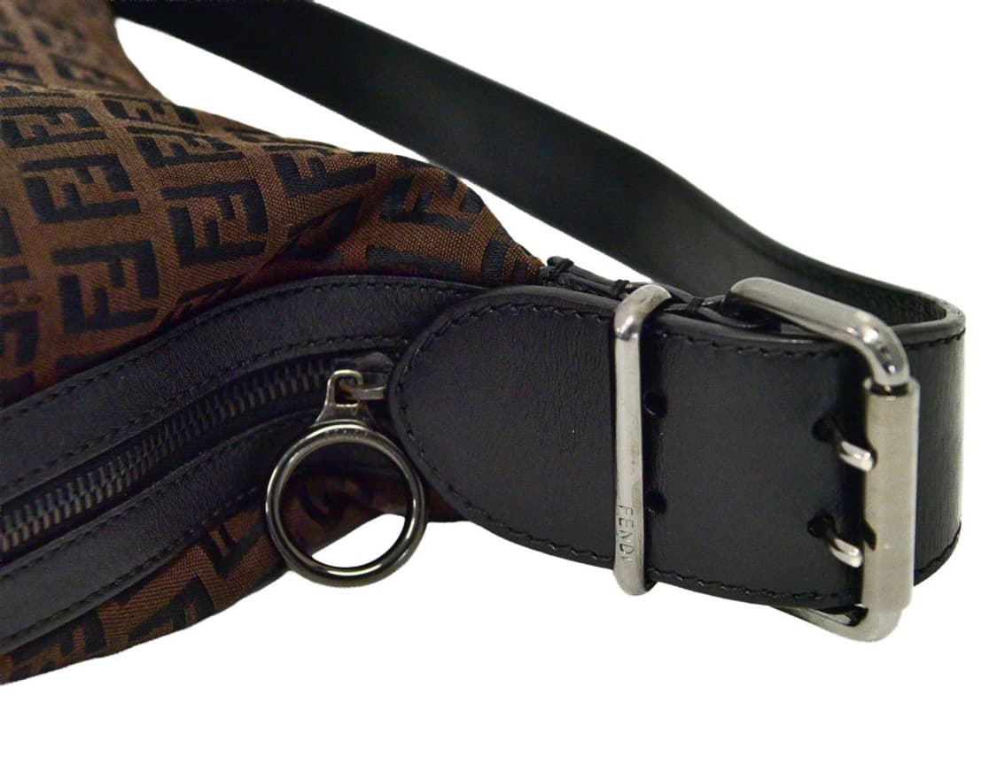 Fendi Zucca Oyster Shoulder Bag