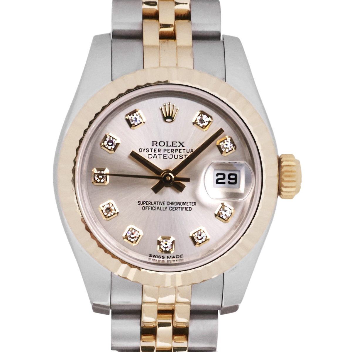 Rolex 179173 Dayjust Yellow Gold Two-Tone Diamond Watch