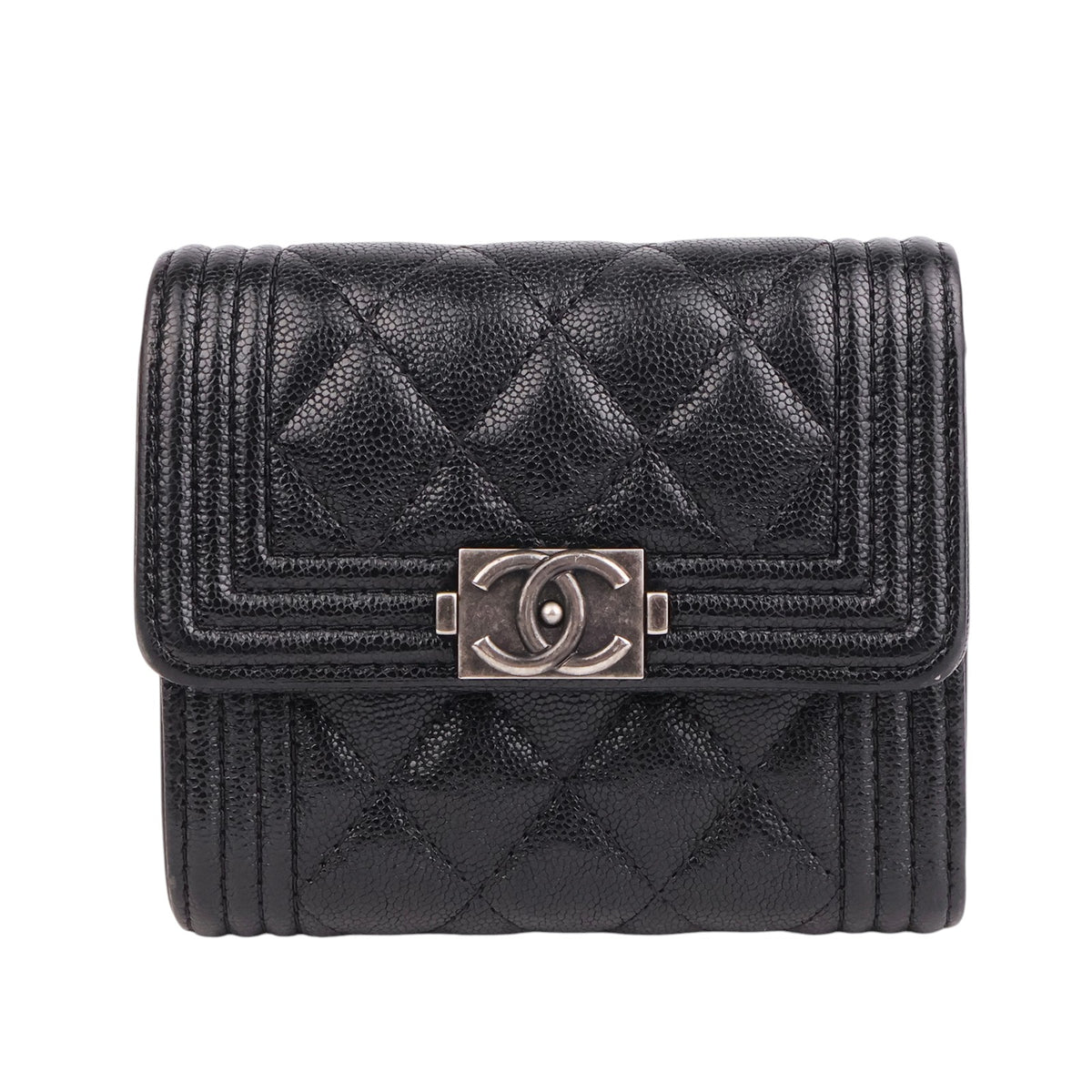 Chanel A81996 Boy Caviar Wallet