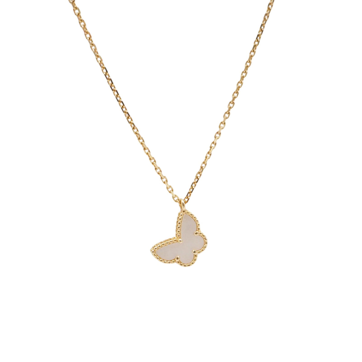 Van Cleef & Arpels ARF69300 Yellow Gold Butterfly Sweet Necklace