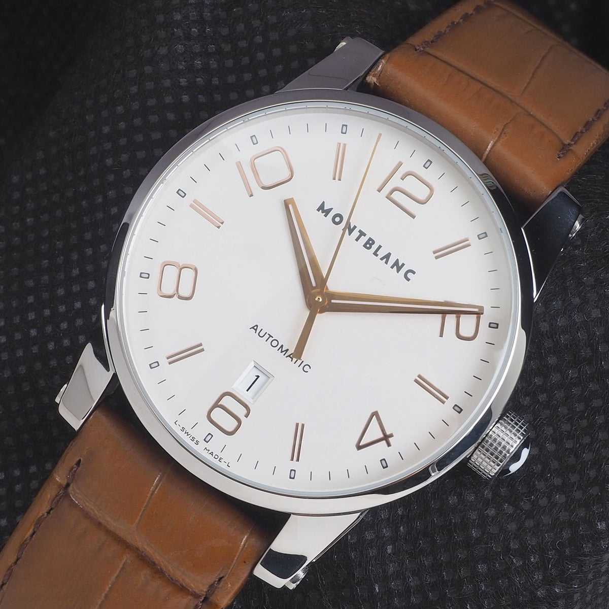 Montblanc 101550 TimeWalker Automatic Leather Band Watch