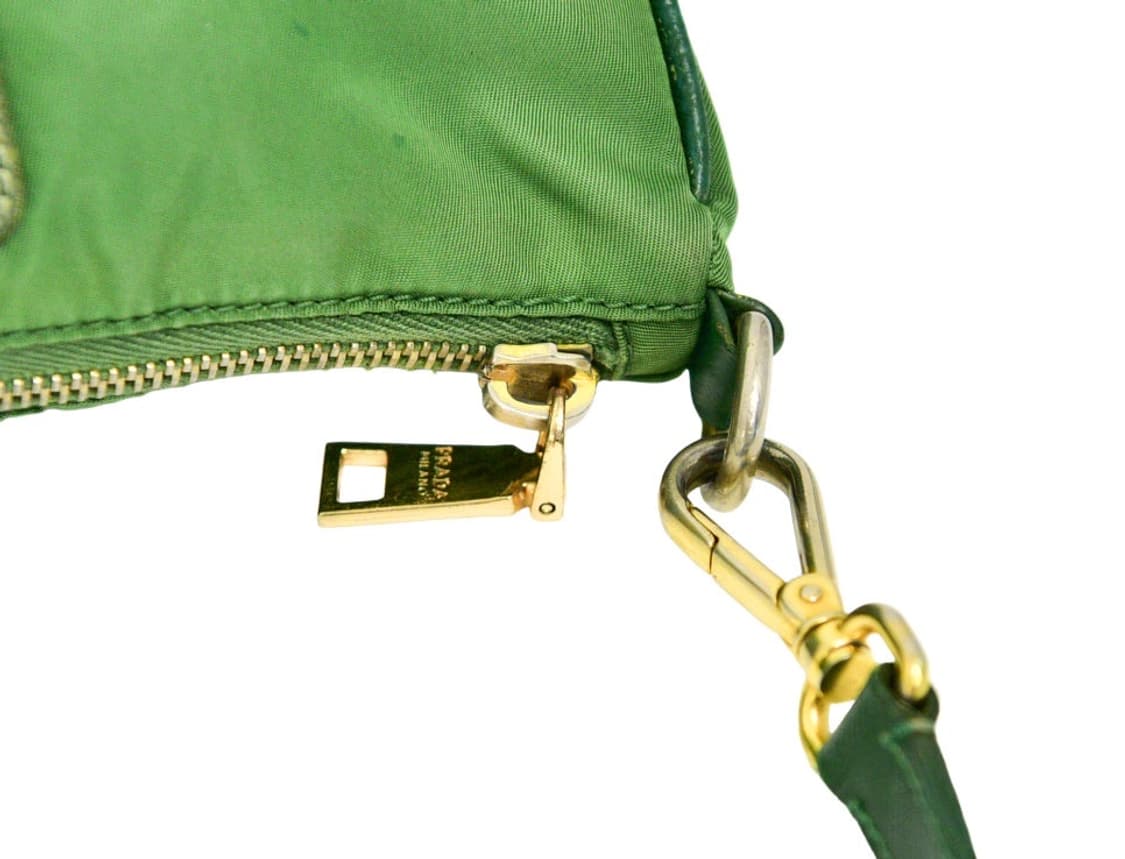 Prada vintage logo nylon shoulder bag