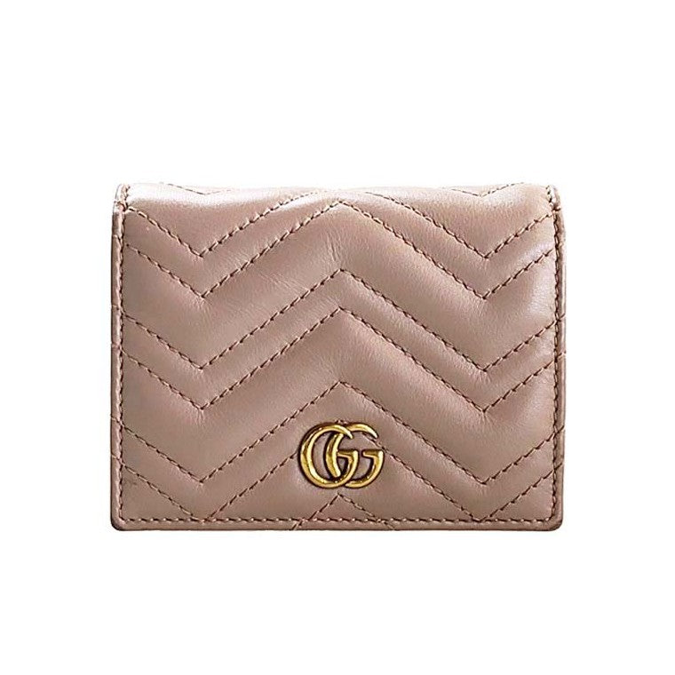 Gucci Marmont Chevron Wallet ( 466492 )