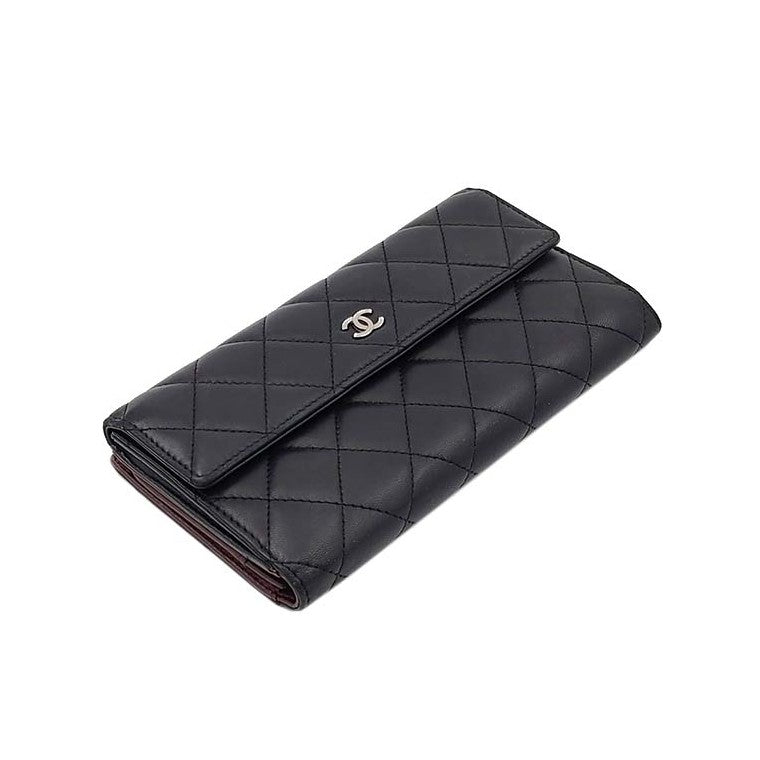 Chanel lambskin long wallet