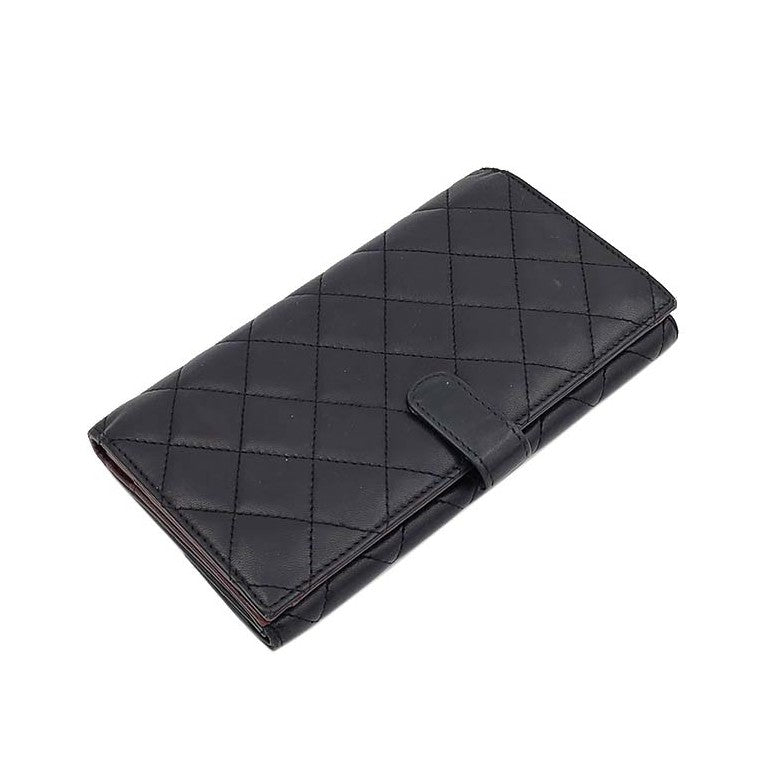 Chanel lambskin long wallet