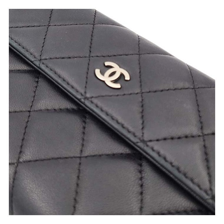 Chanel lambskin long wallet