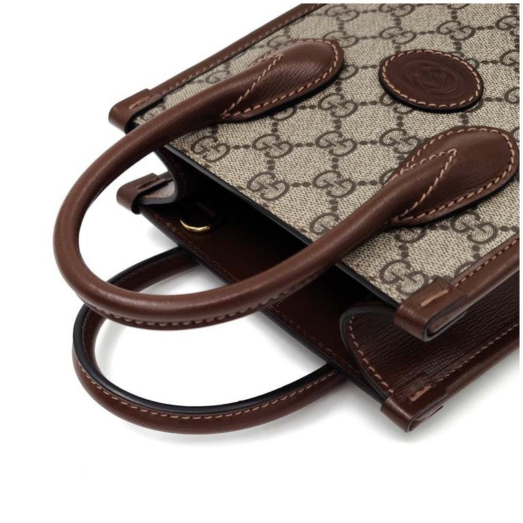 Gucci Supreme Interlocking G Tote and Crossbody Bag (671623)