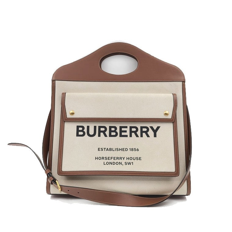 Burberry Canvas Pocket Bag Medium