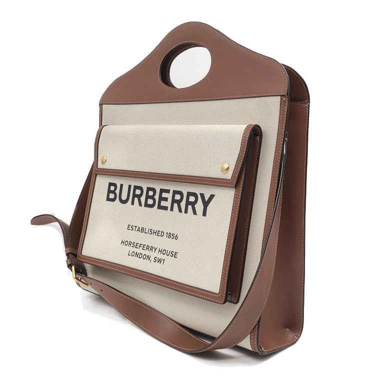 Burberry Canvas Pocket Bag Medium