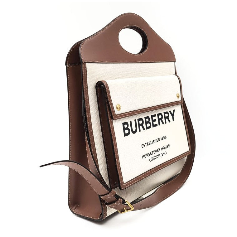 Burberry Canvas Pocket Bag Medium