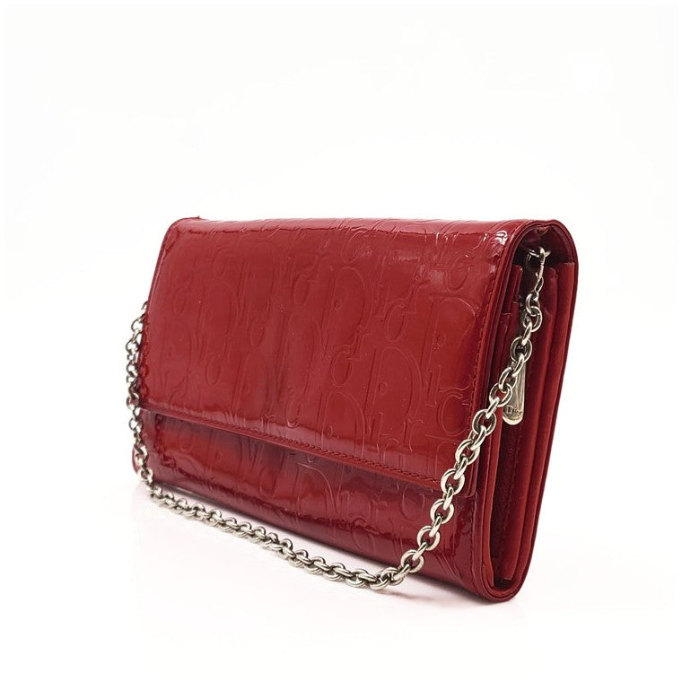 Christian Dior chain long wallet