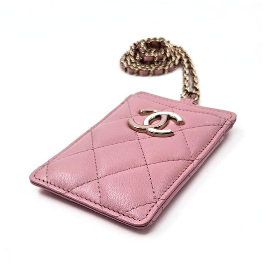 Chanel chain card holder
